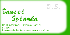 daniel szlamka business card